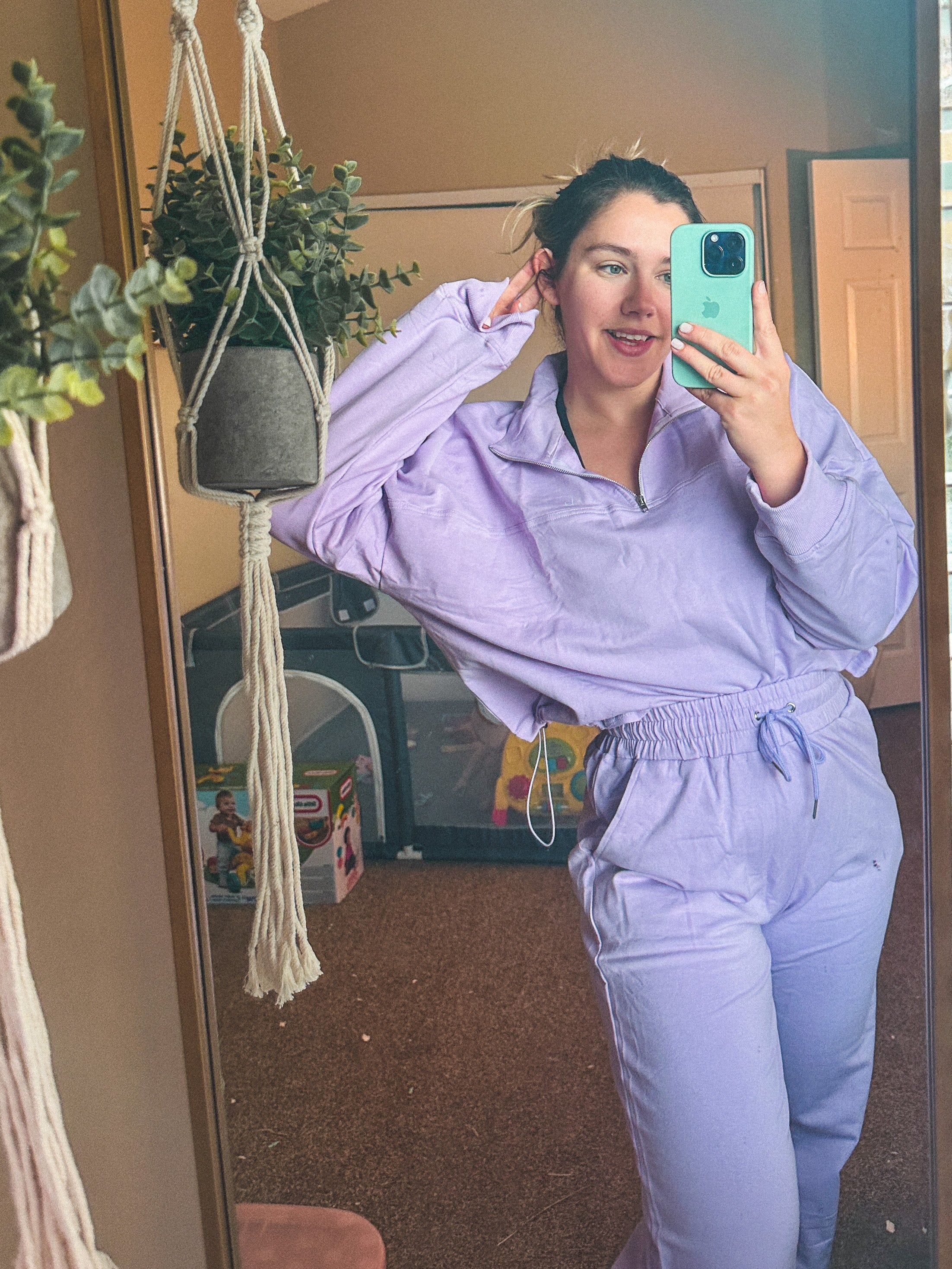 Airy Tracksuit Top - Lilac